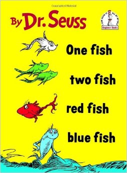 Cover of Dr. Seuss's book One Fish Two Fish Red Fish Blue Fish